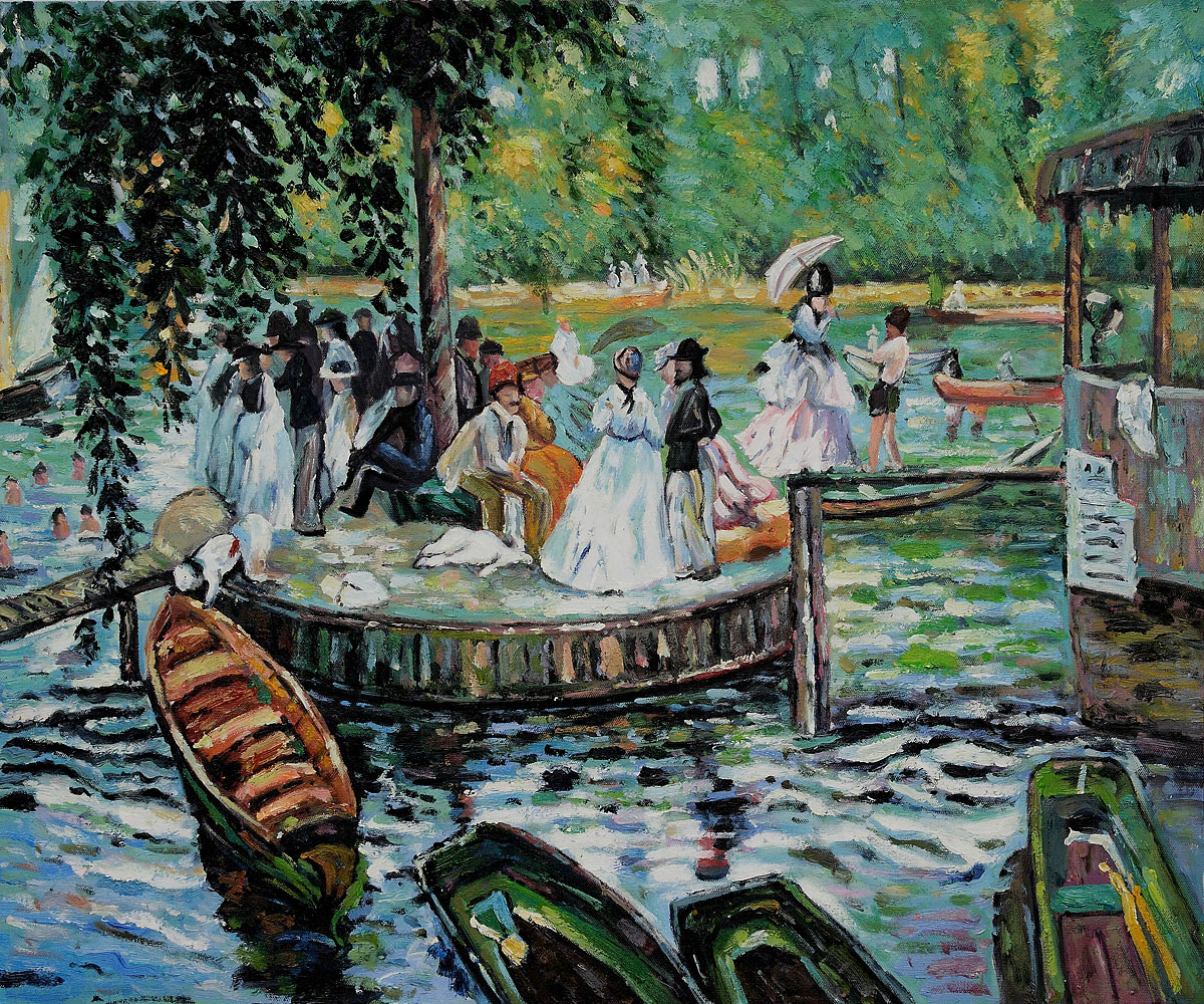 La Grenouillere (The Frog Pond) by Pierre Auguste Renoir - Click Image to Close